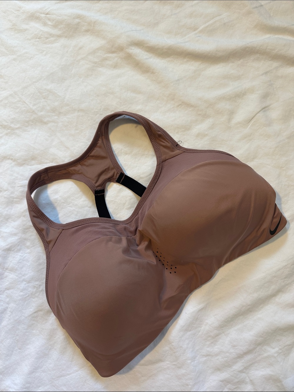 Nike Women's Mauve Brown High-Impact Racerback Sports Bra